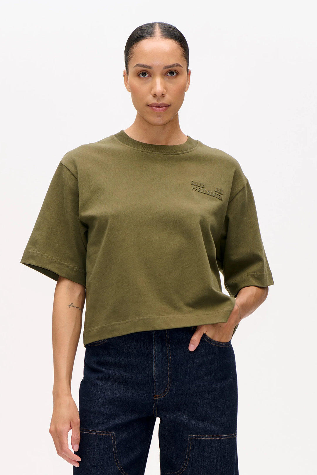 T-Shirt Baum und Pferdgarten