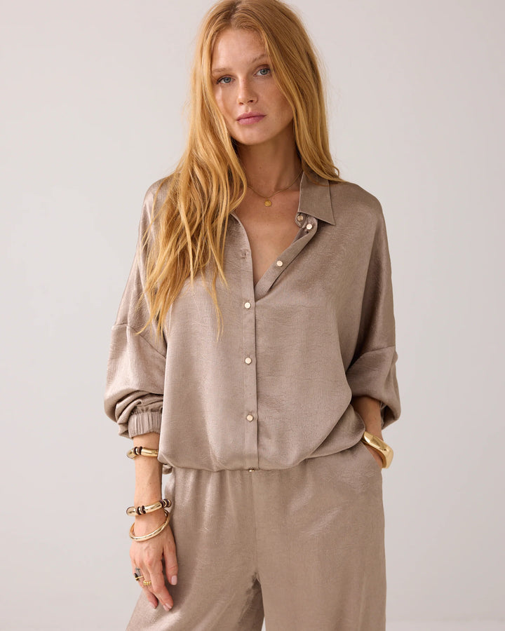 Blouse Crinkle satin Summum