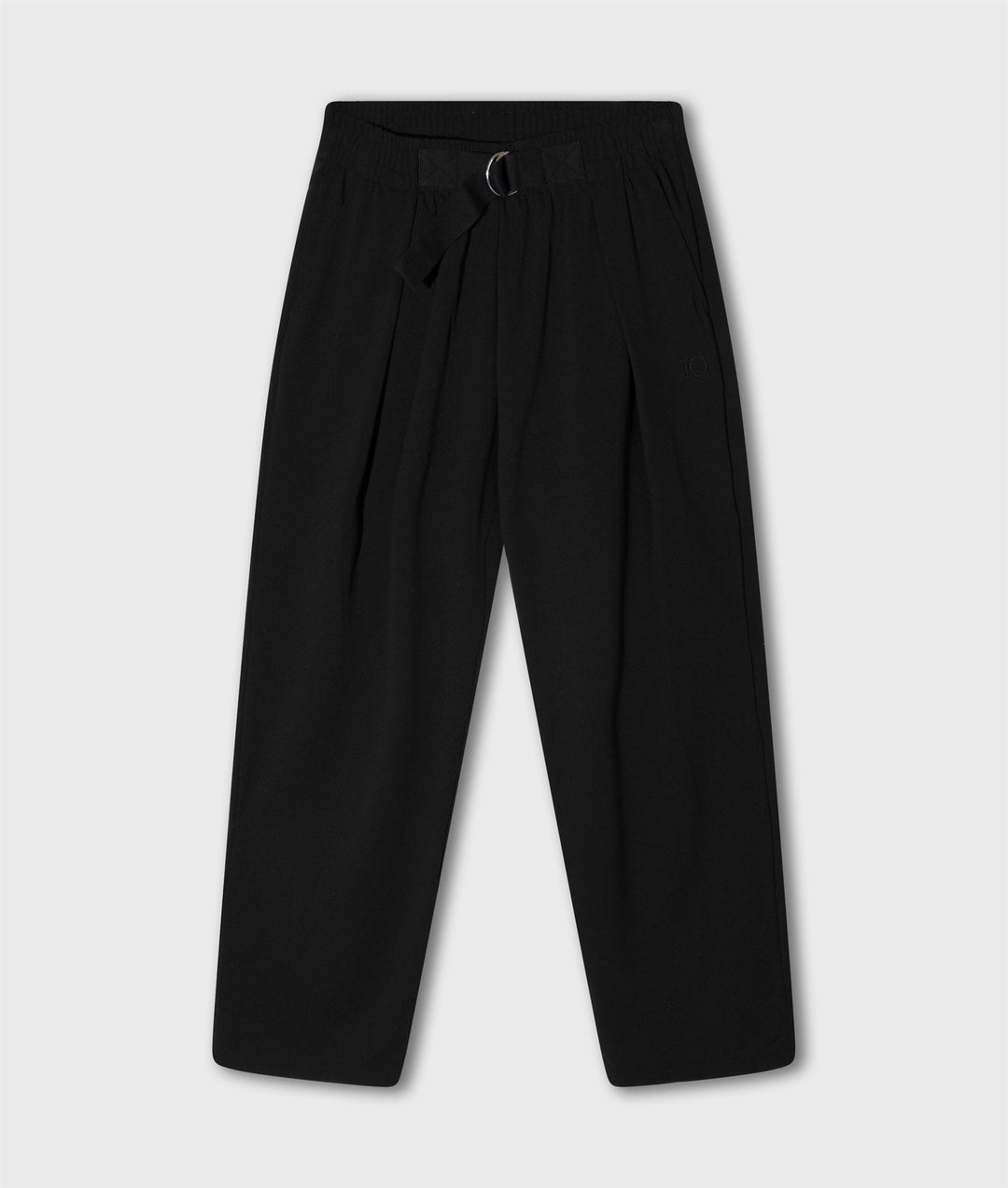 belted pants crepe