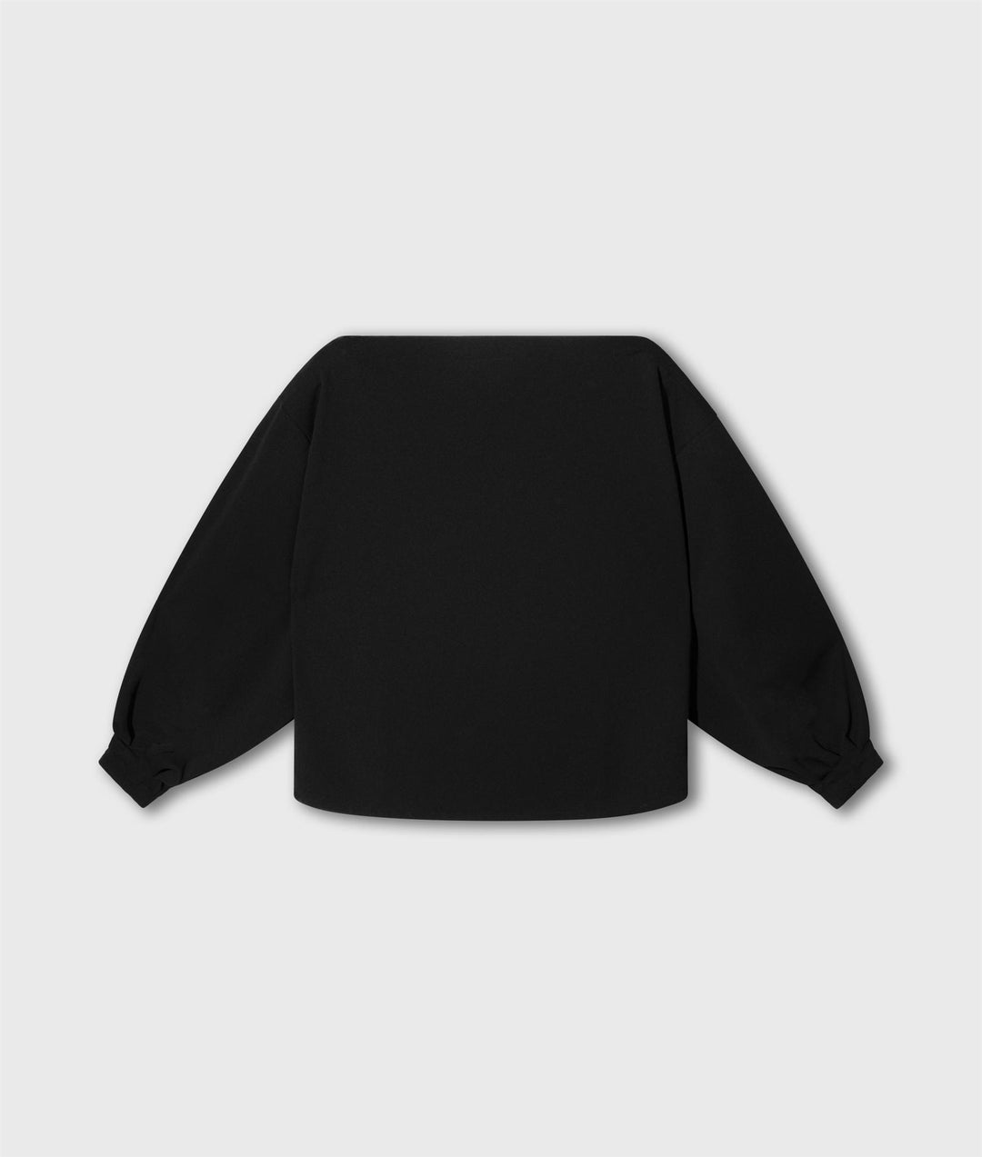 boatneck blouse crepe